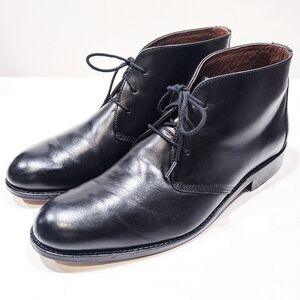 Johnston & Murphy XC4 Waterproof Chukka Boots Mens 9.5M Black Leather 15-1837